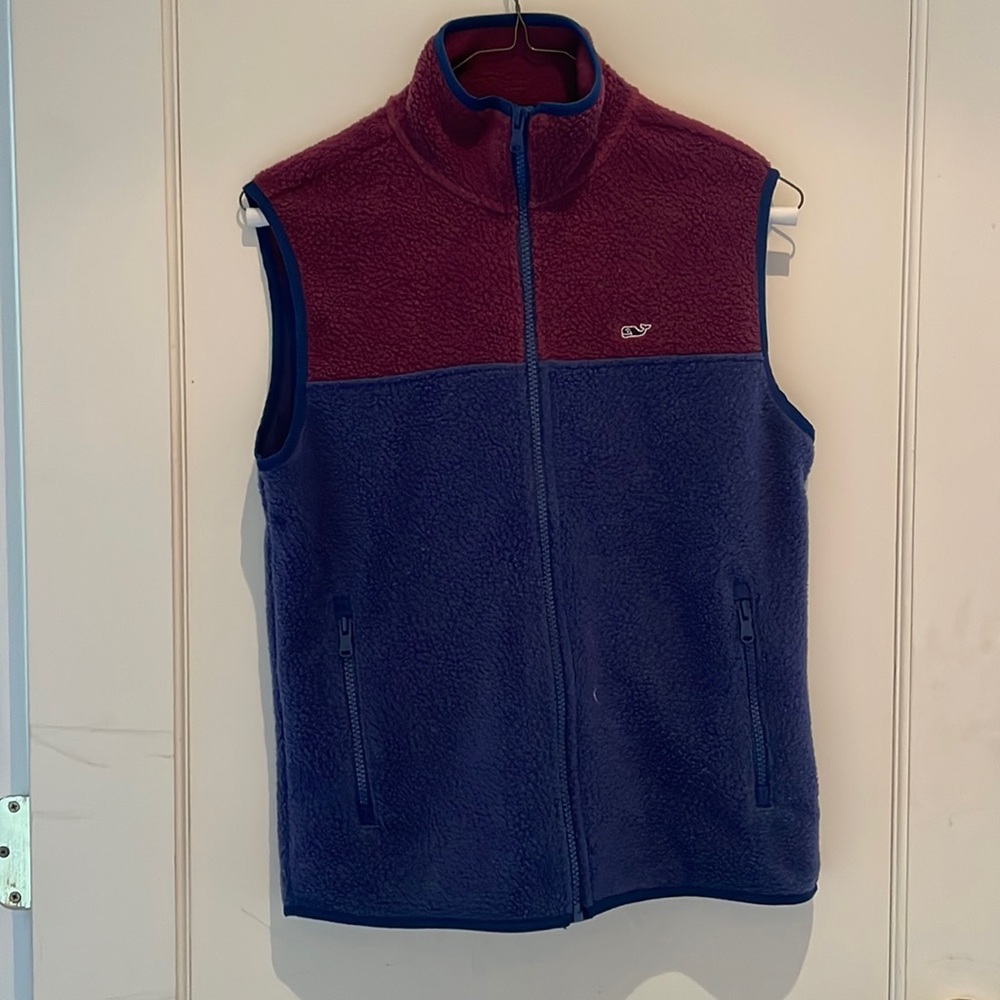 Vineyard vine boys fleece vest